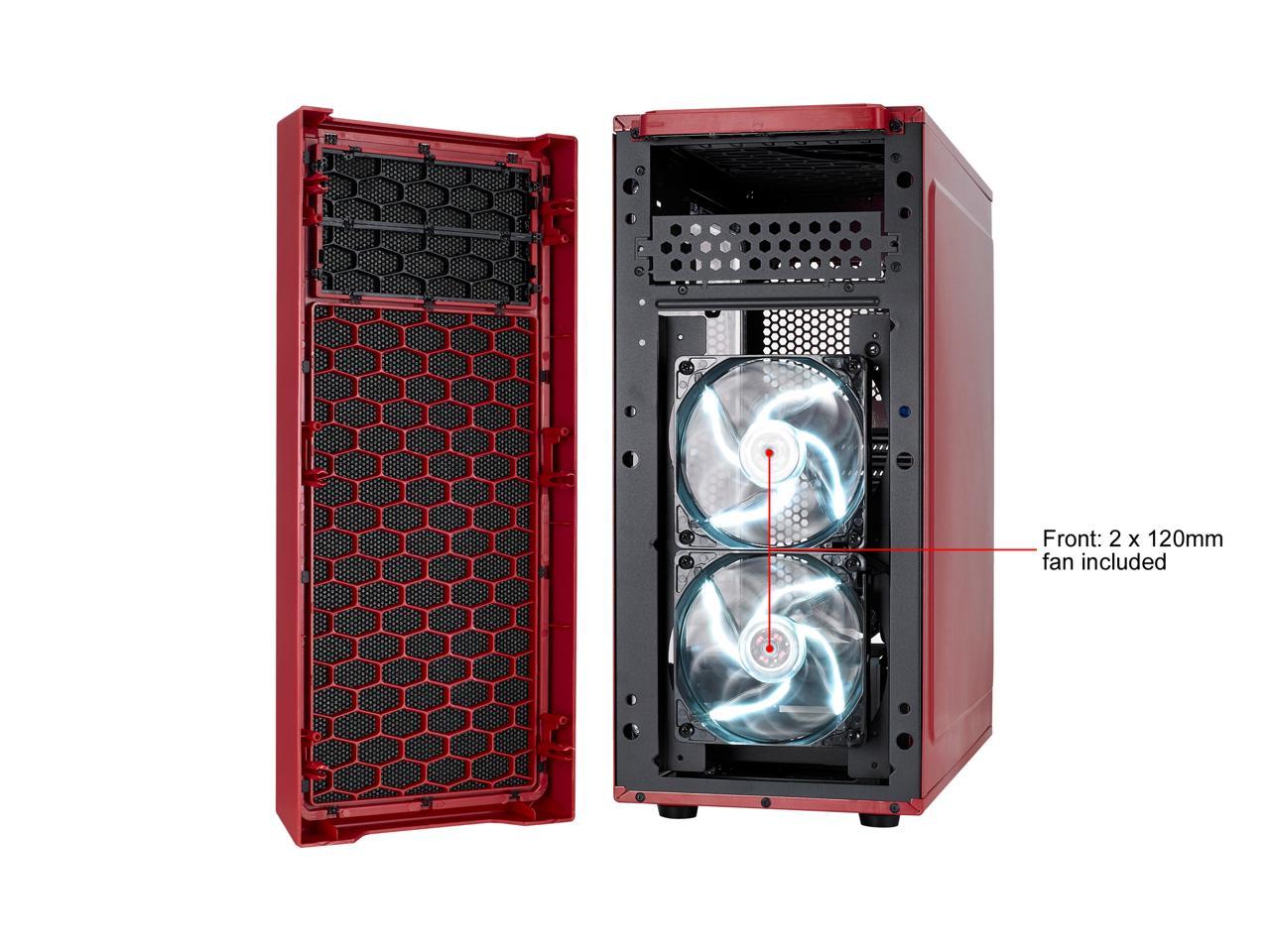 Fractal Design Focus G Mystic Red ATX Mid Tower Computer Case ...