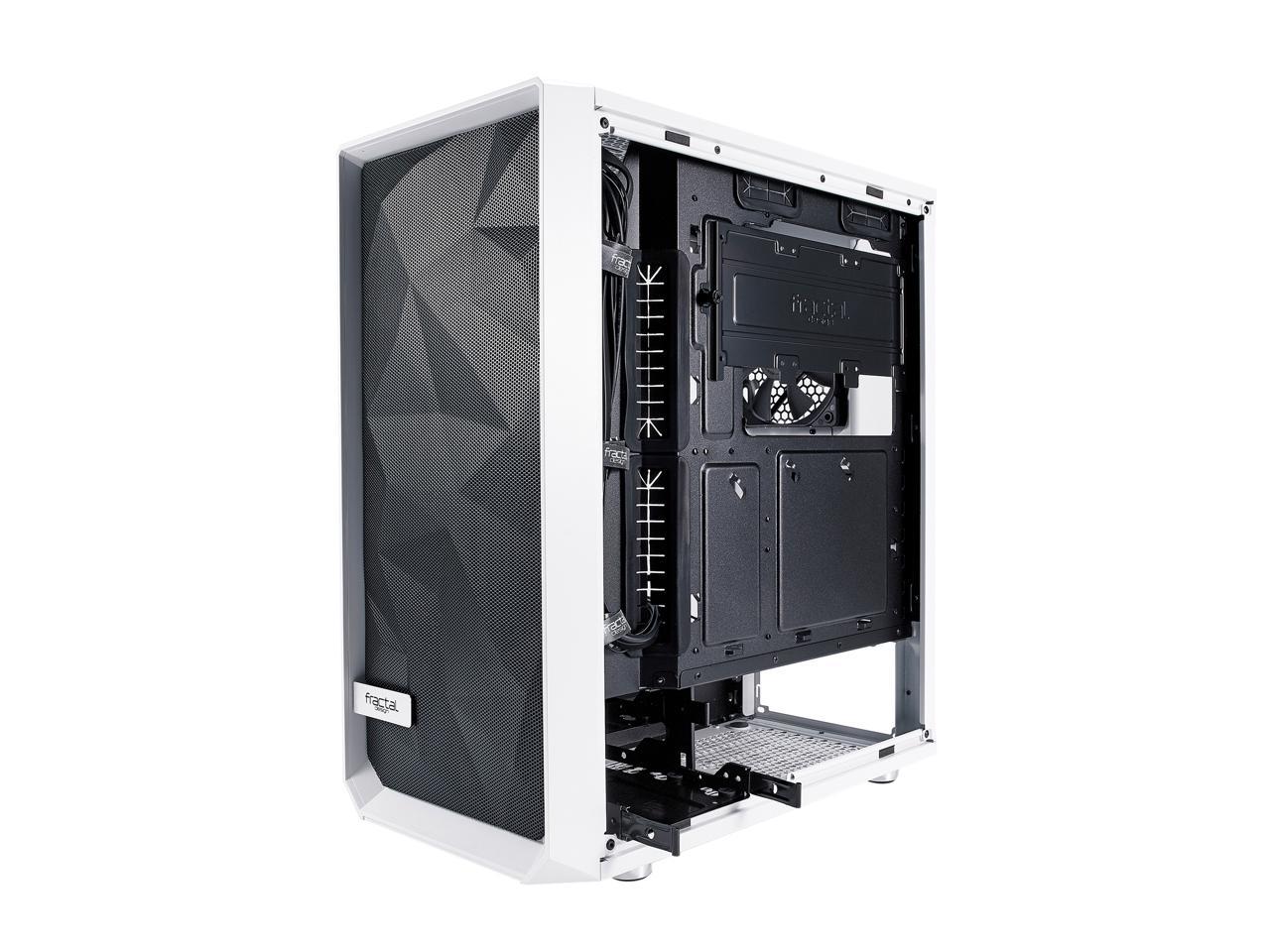 Fractal Design Meshify C White - TG FD-CA-MESH-C-WT-TGC White Steel ...