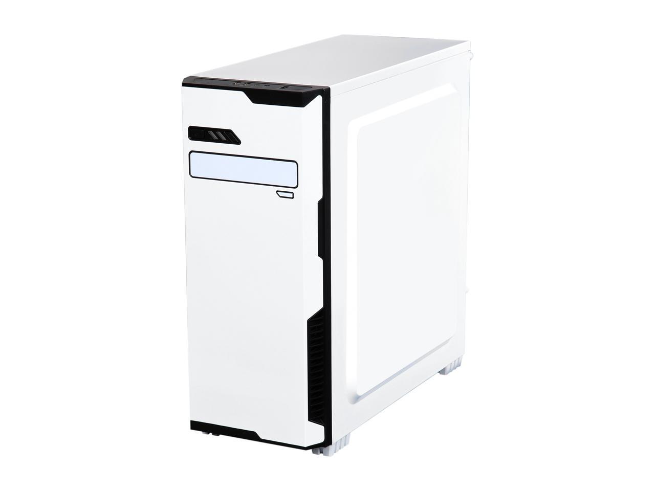 DIYPC Jax11-W White USB 3.0 ATX Mid Tower Computer Case with Pre-installed Fan