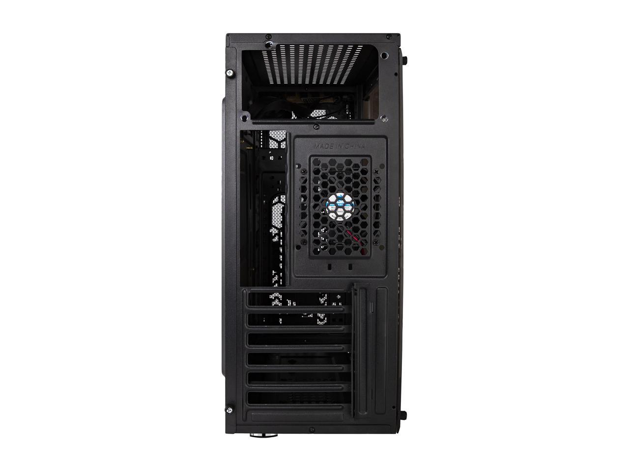 DIYPC DIYS07BK Black USB 3.0 ATX Mid Tower Computer Case