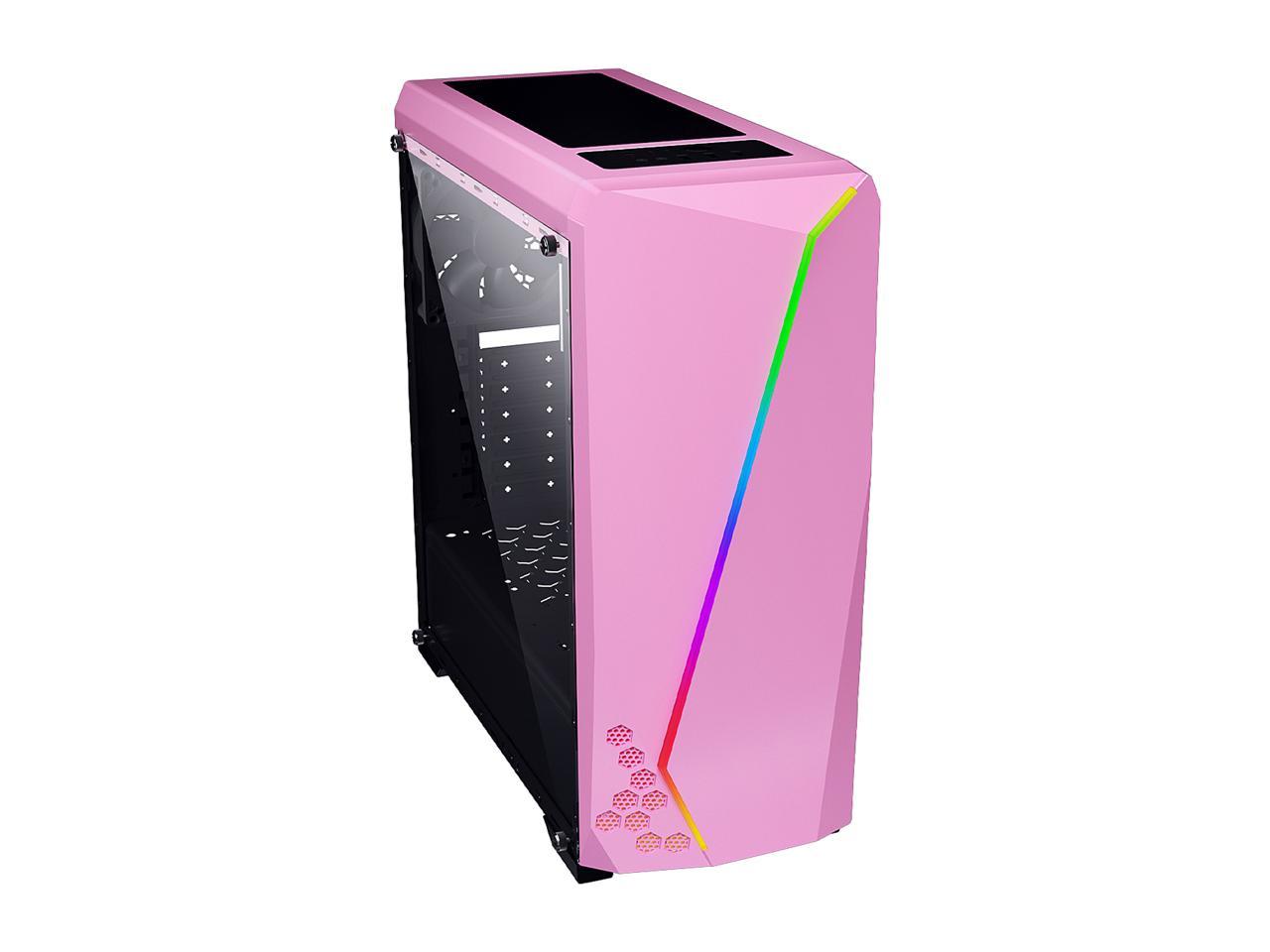 Pink Pc Cases Pink Computer Gaming Setup Build Room Pc Gamer Case ...