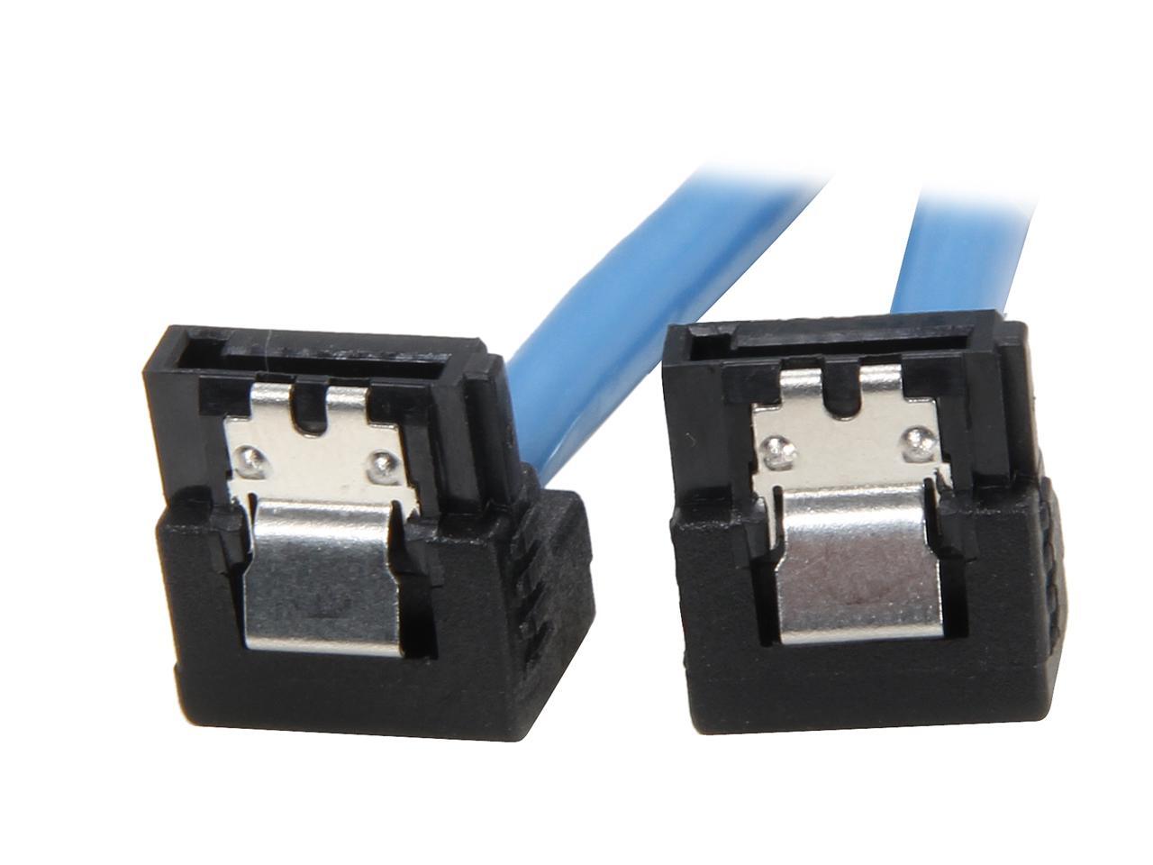 Rosewill RCAB-11036-36/" Black Flat SATA III Cable with Locking Latch Support