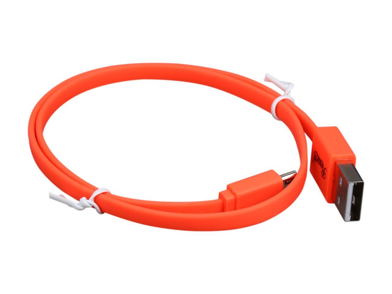 5-Pin Rosewill RMU-1.5OR 1.5-Foot USB 2.0 A Male to Micro B Male Cable Ora