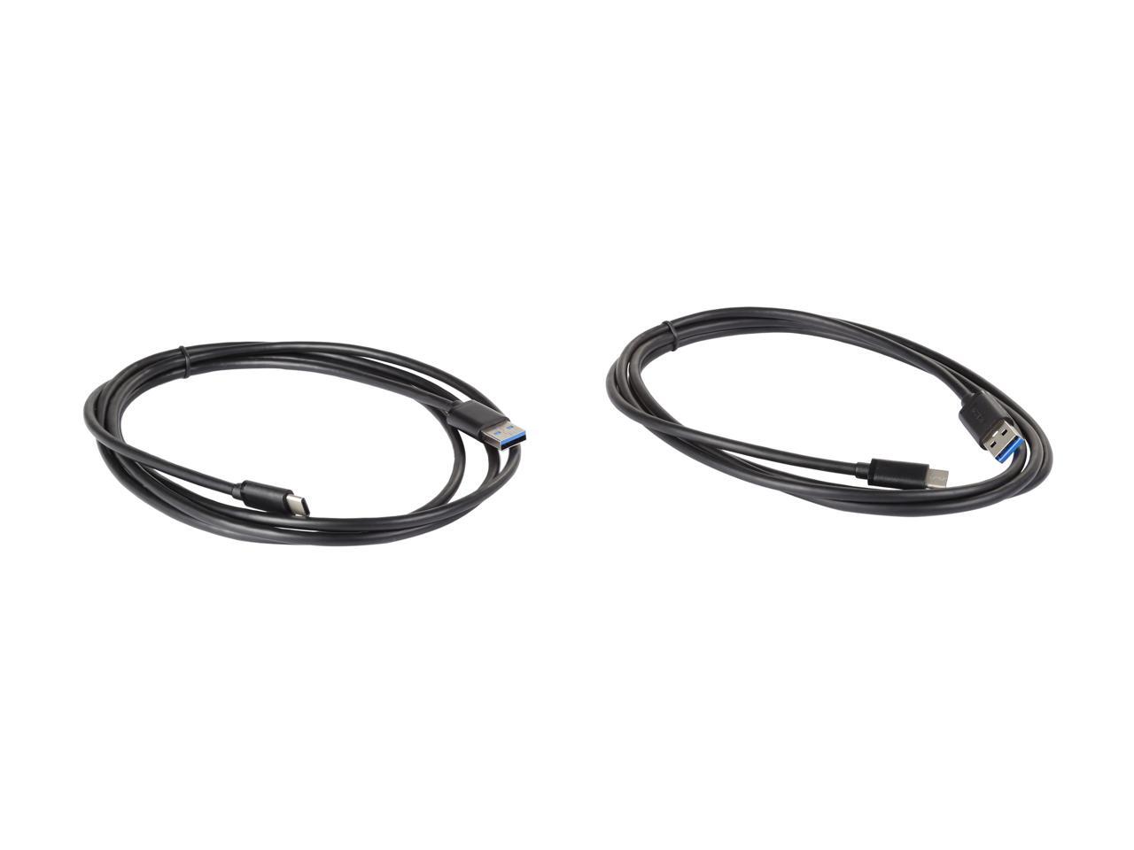 USB-C to USB-A Cable 6 Feet USB 3.0 Cabl Rosewill 2-Pack USB Type C to Type A