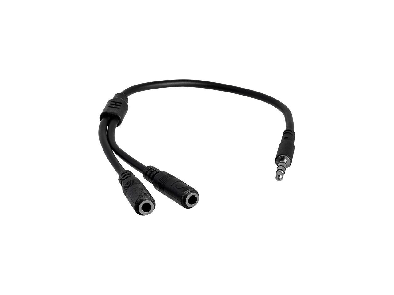 StarTech.com MUYHSMFF Headset adapter for headsets with separate headphone / mic | eBay