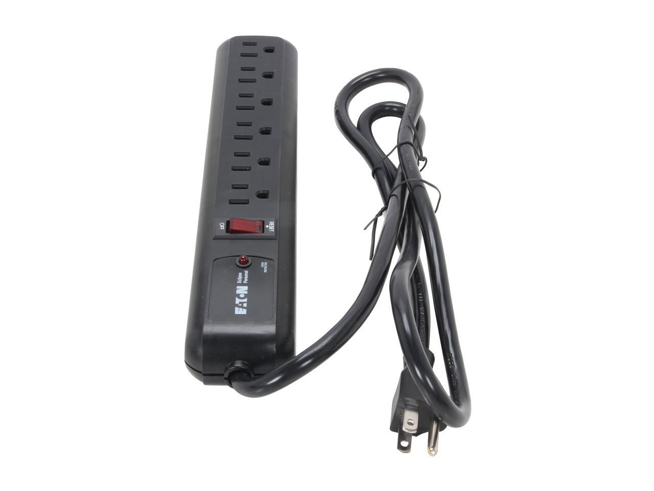 Eaton 83500 4 ft. 6 Outlets Eclipse Surge Suppressor 743172023193 eBay