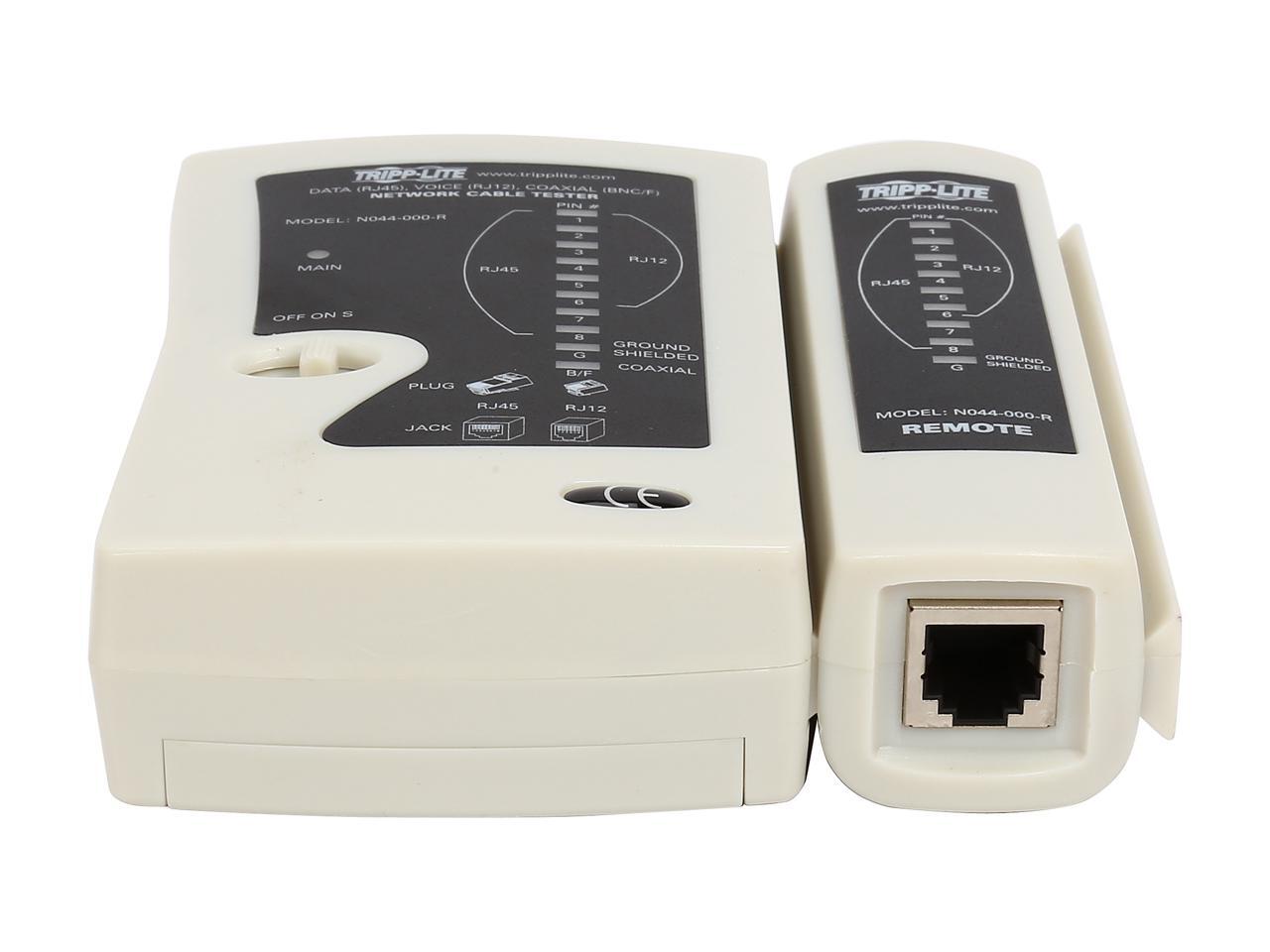 Tripp Lite Network Cable Continuity Tester for Cat5/Cat6, Phone and