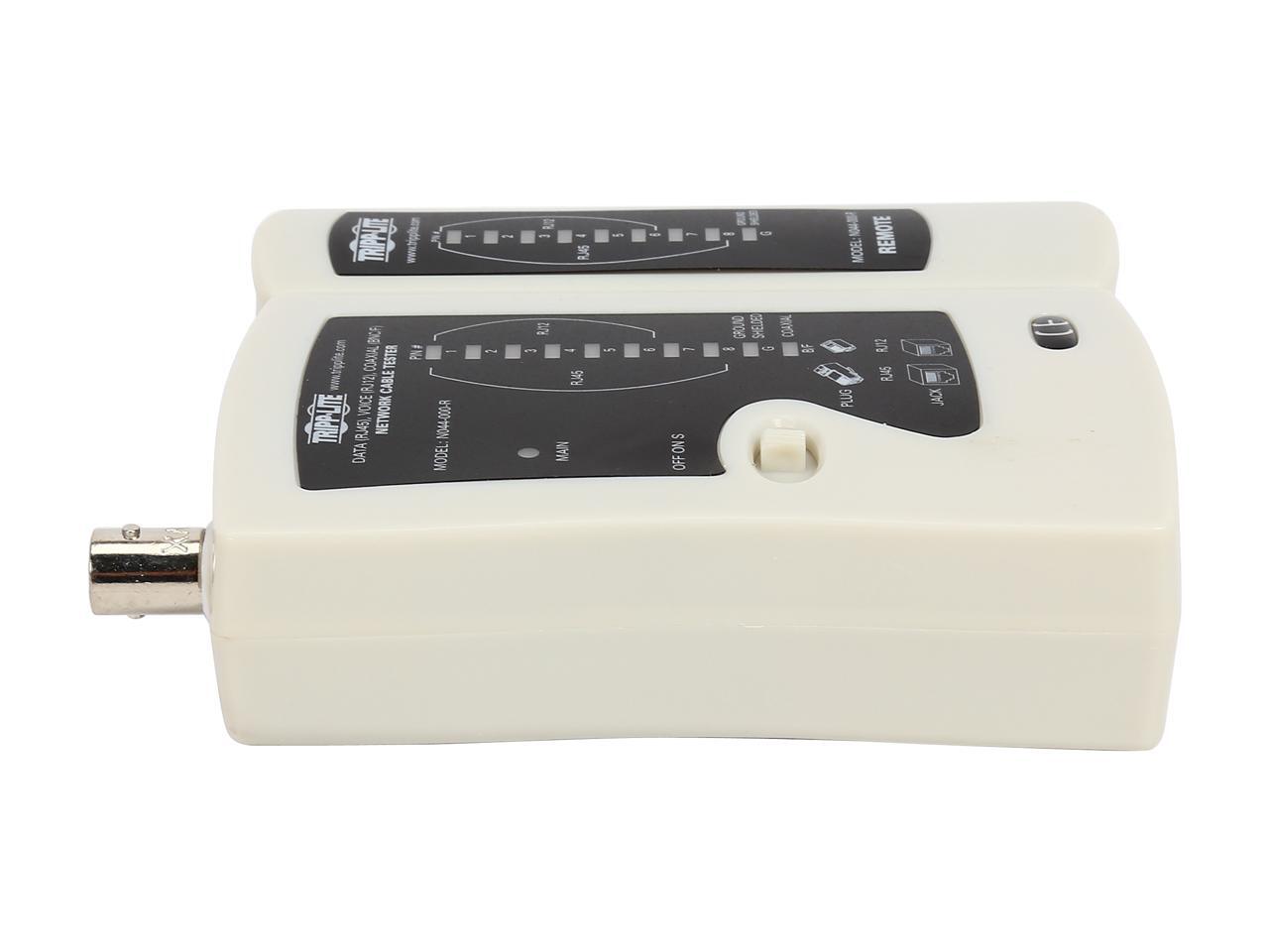 Tripp Lite Network Cable Continuity Tester for Cat5/Cat6, Phone and