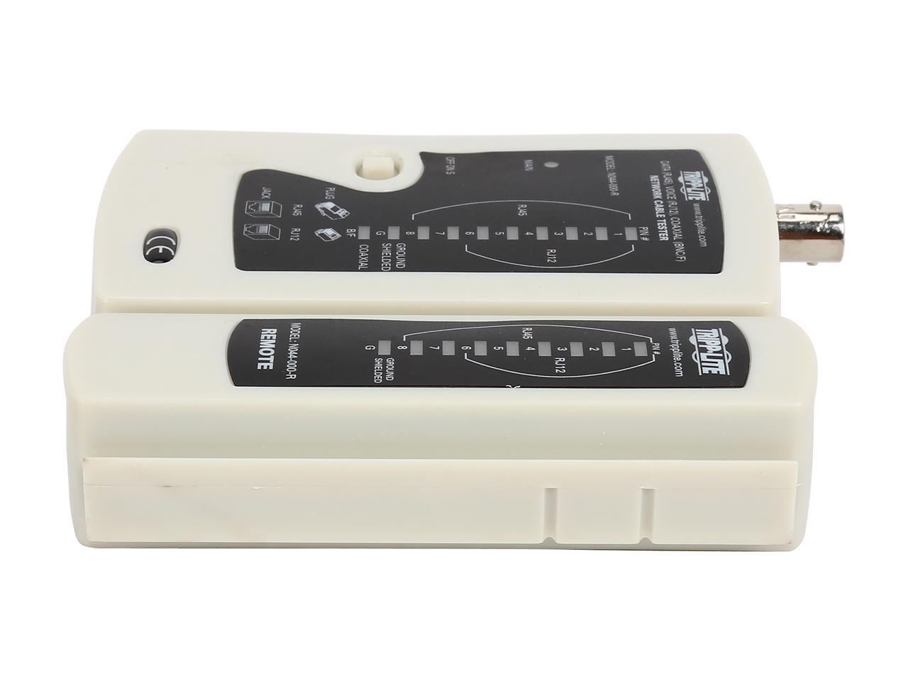 Tripp Lite Network Cable Continuity Tester for Cat5/Cat6, Phone and