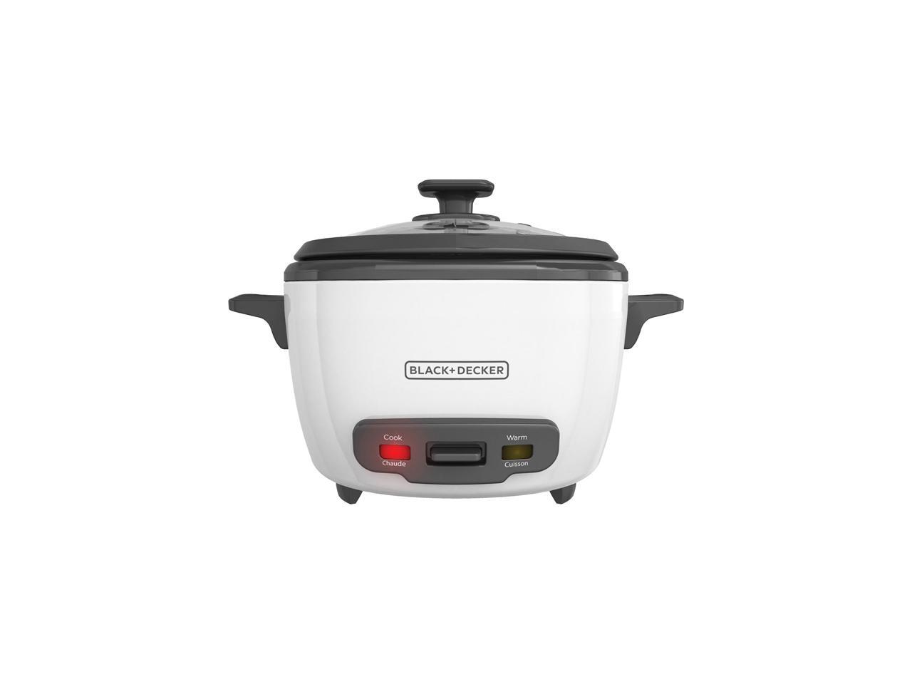 BLACK+DECKER RC514 14Cup Cooked/7Cup Uncooked Rice Cooker and Food Steamer, Wh eBay