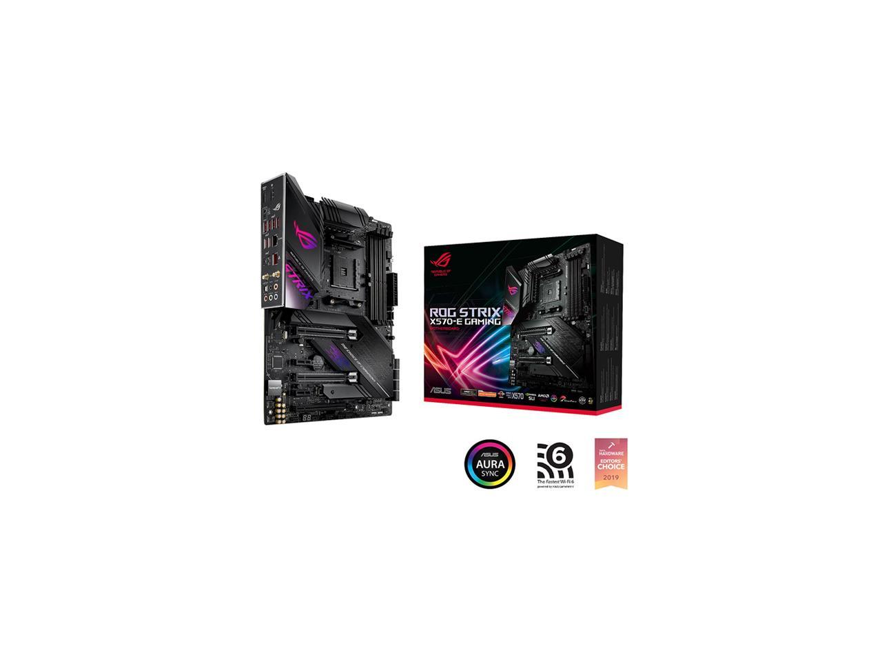 Asus Amd Am4 Rog Strix X570 E Gaming Atx Motherboard With Pcie 4 0 Wifi 6 2 5g Ebay