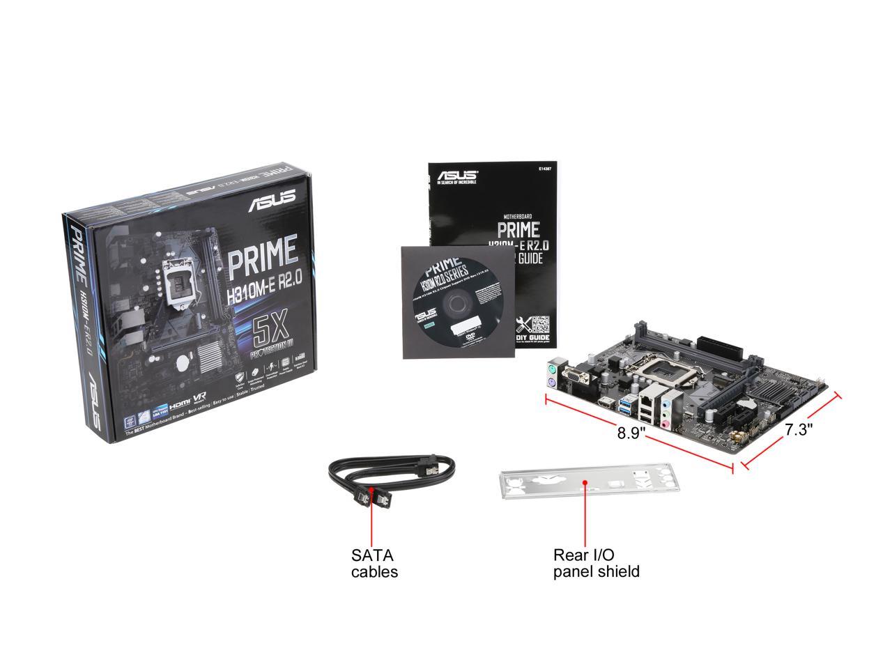 ASUS Prime H310M-E LGA1151（300シリーズ）DDR4 HDMI VGA mATX