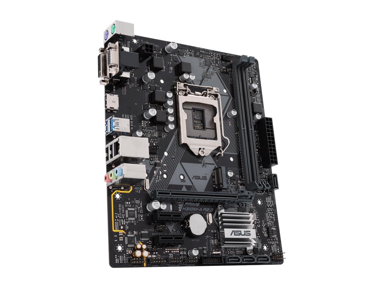 Asus Prime H310M-A R2.0/CSM Desktop Motherboard - Intel Chipset