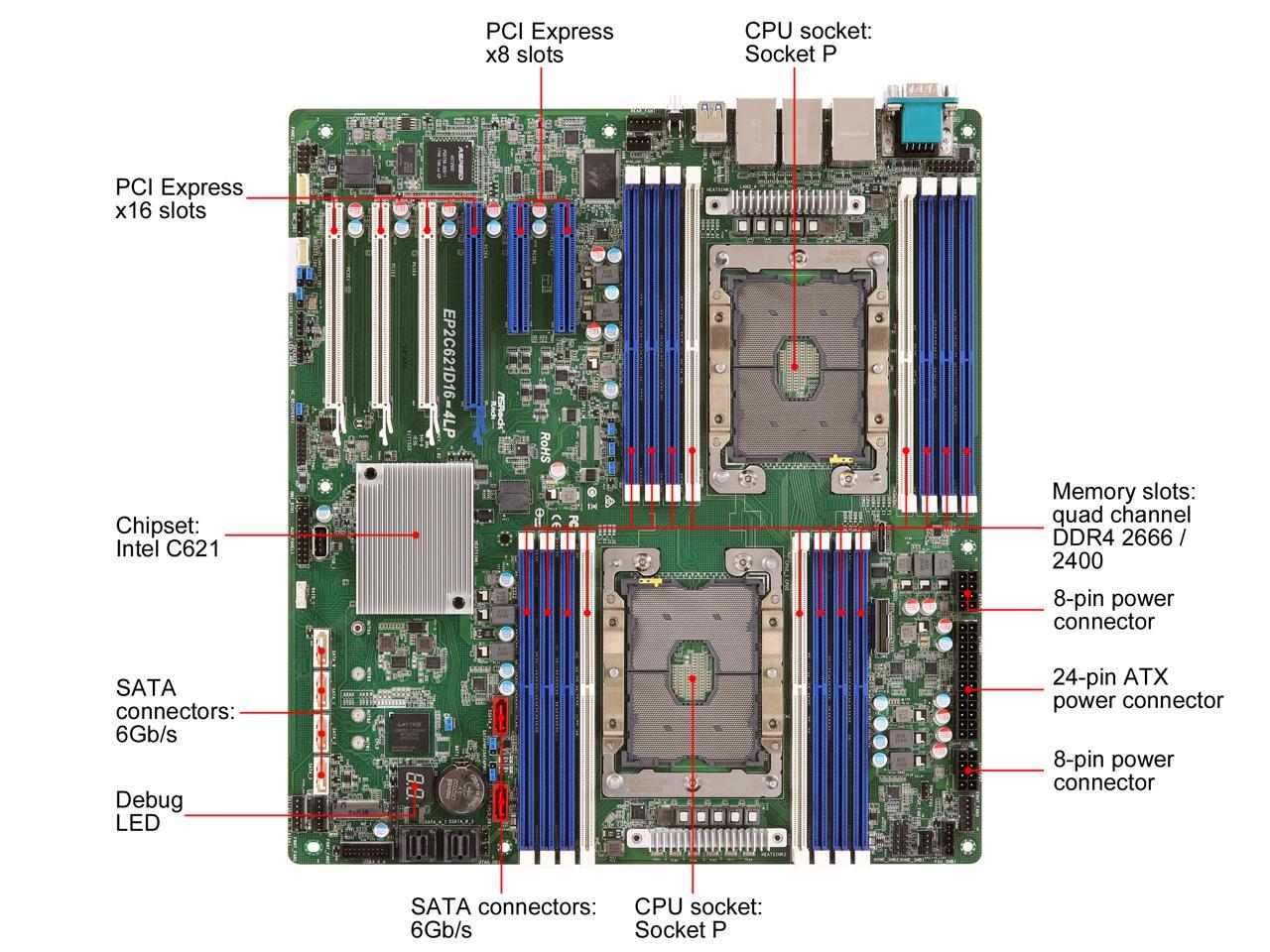 32GB EP2C622D16HM EP2C622D16NM only by CMS C124 EP2C622D16FM Memory Ram Compatible with ASRock Server Board EP2C621D16HM-AB 2X16GB