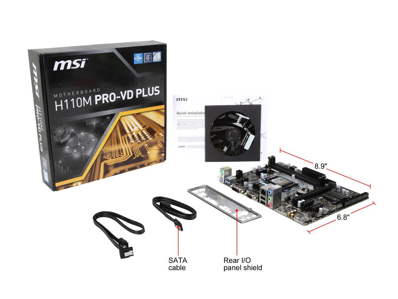 Msi h110m pro vd