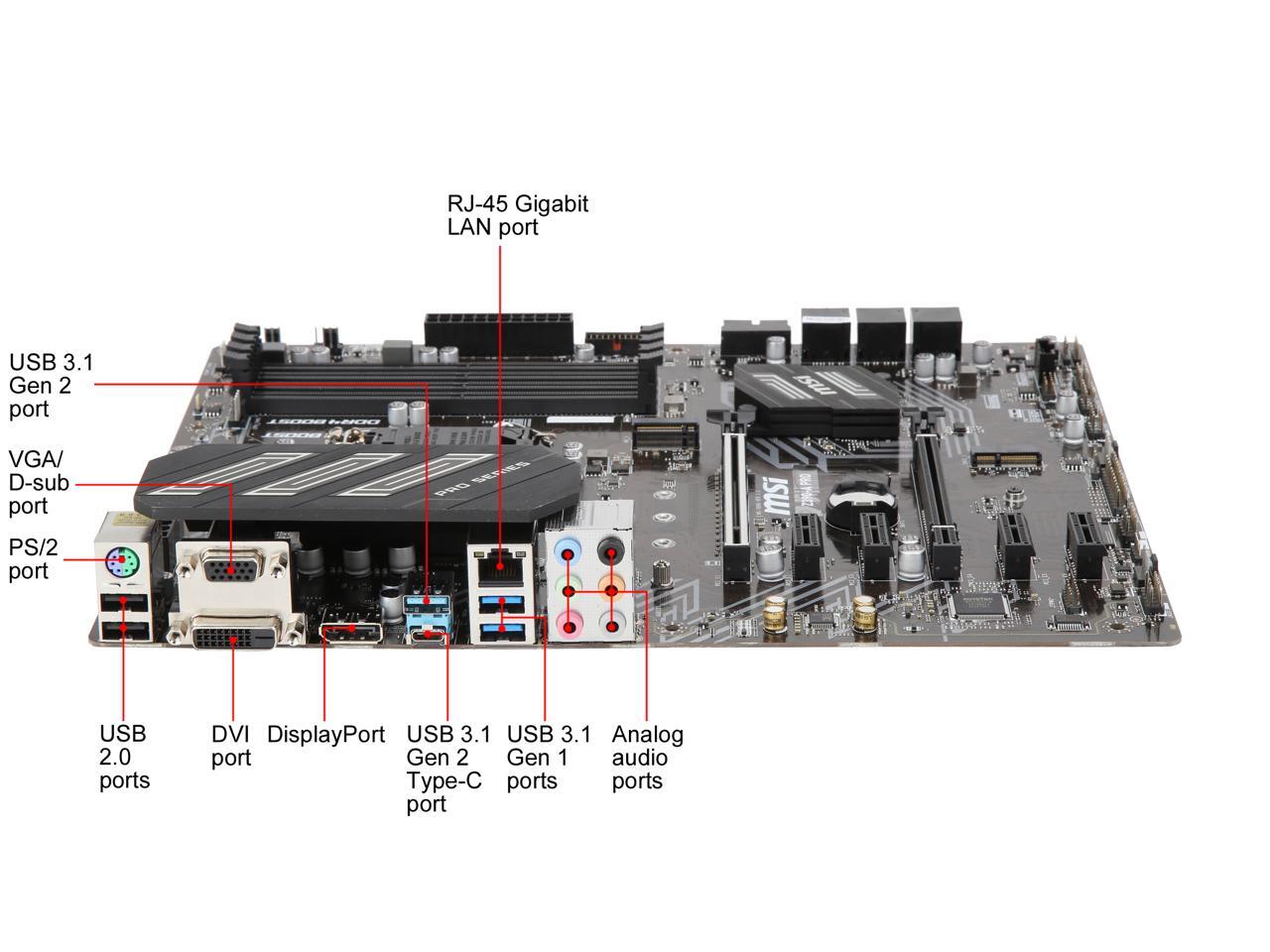 MSI PRO Z390-A PRO LGA 1151 (300 Series) Intel Z390 SATA 6Gb/s ATX