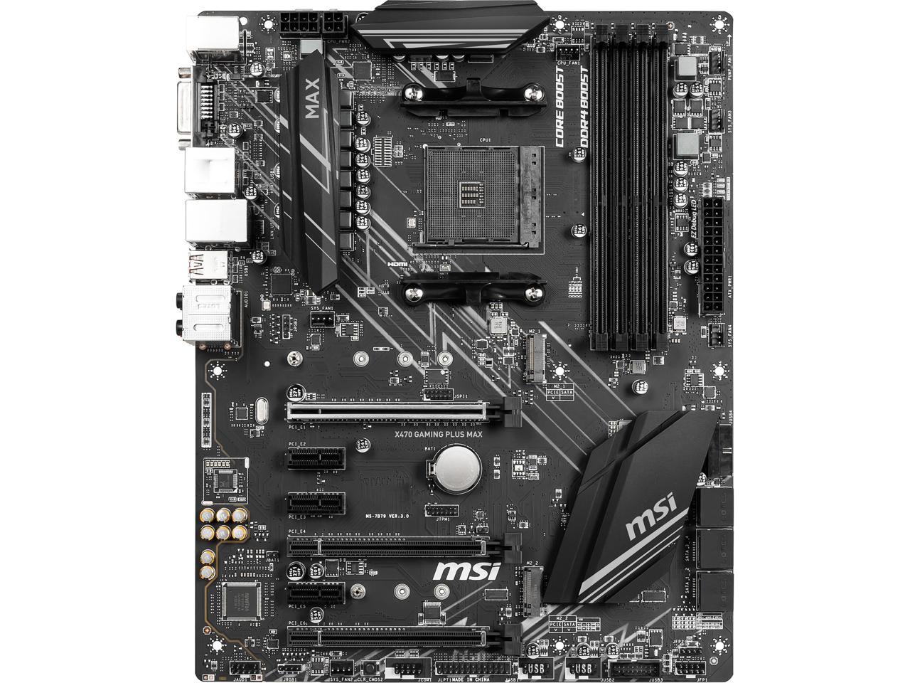 Msi x470 gaming plus max не запускается