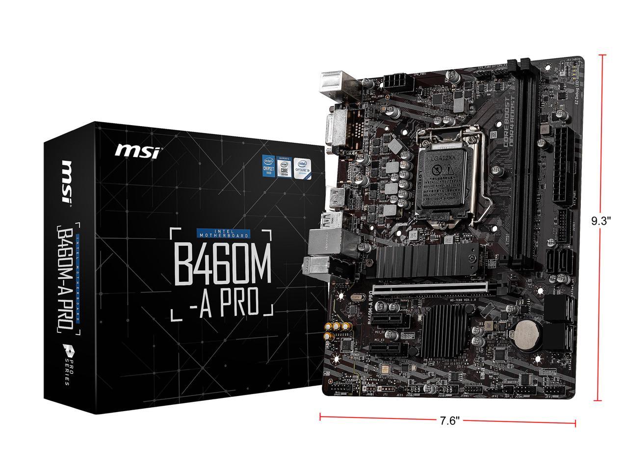 Материнская плата msi lga 1200 b460m pro vdh есть ли блютуз