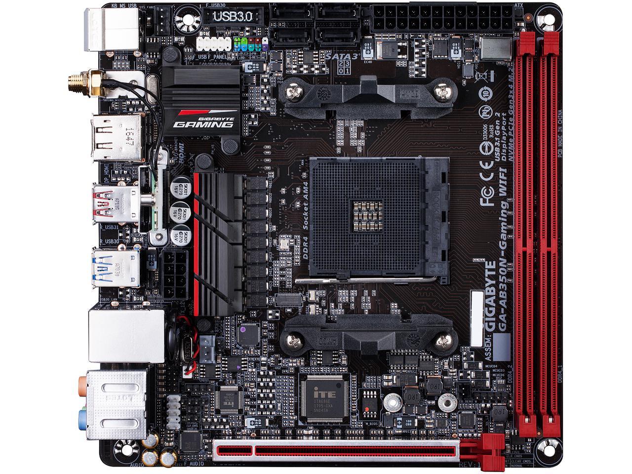 GIGABYTE GA-AX370-Gaming AM4 AMD X370 SATA 6Gb//s USB 3.1 rev. 1.0
