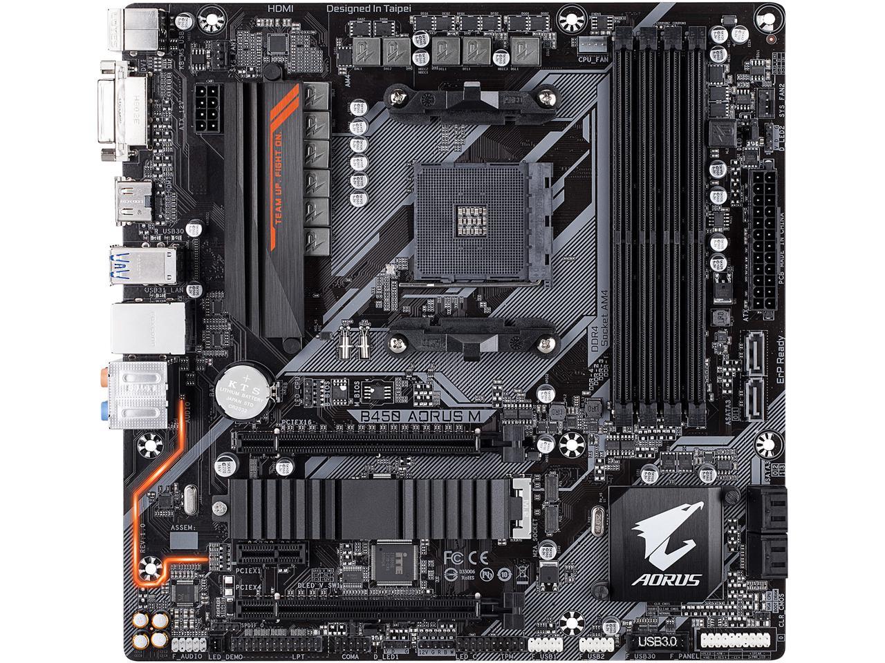 Gigabyte B450 Aorus M Am4 Amd B450 Sata 6gb S Micro Atx Amd Motherboard Ebay