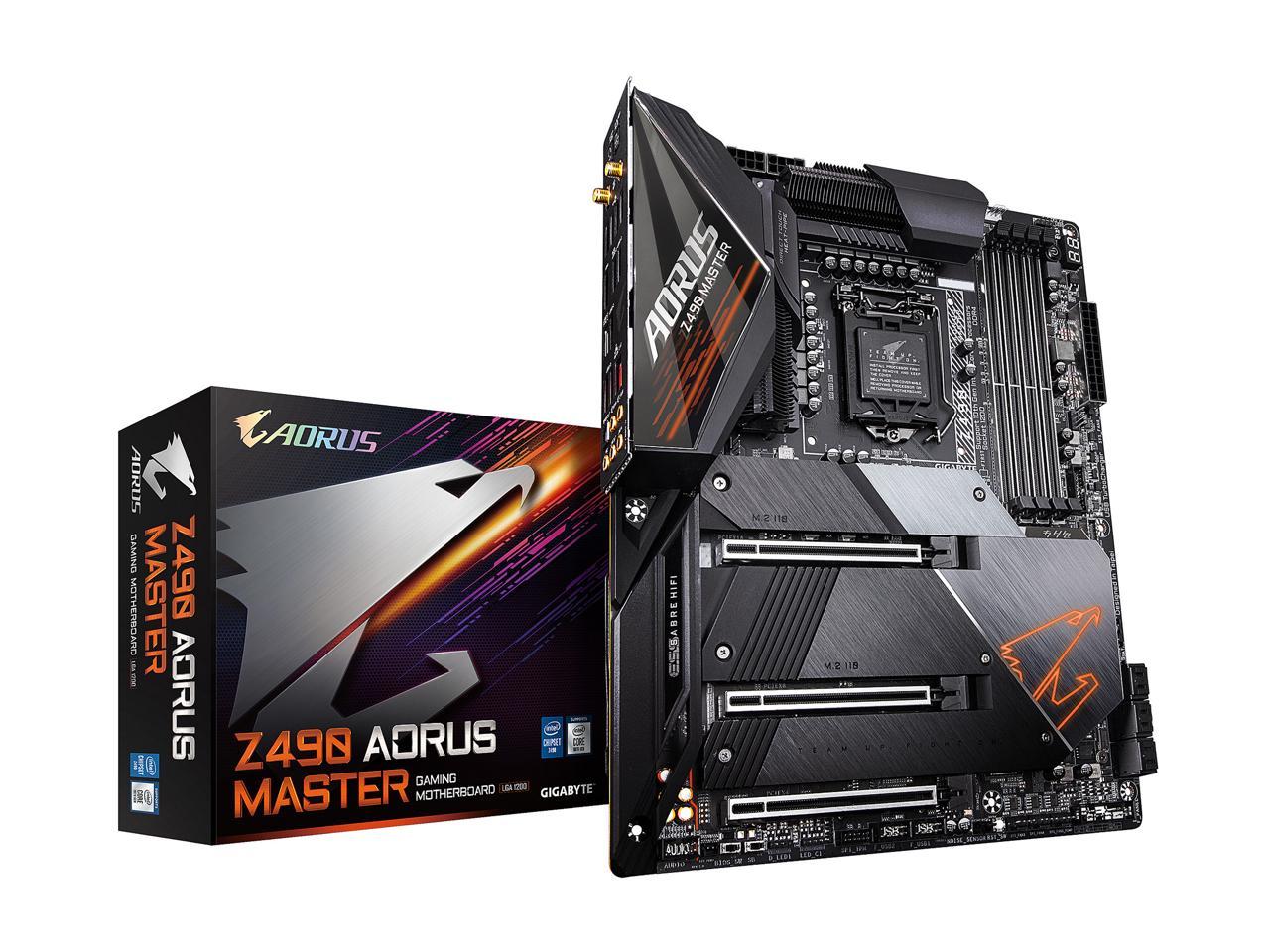 GIGABYTE Z490 AORUS MASTER LGA 1200 Intel Z490 ATX ...