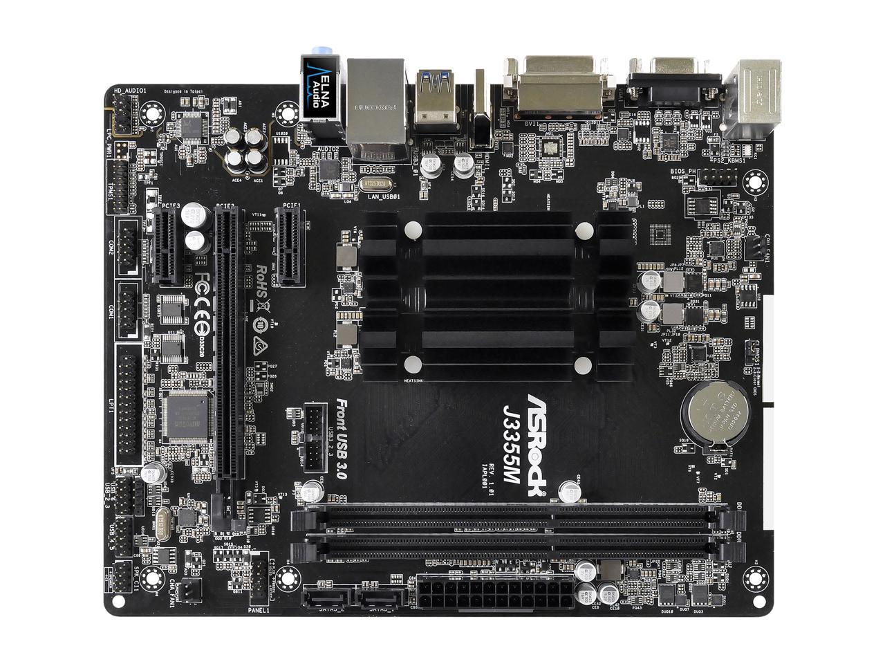 Asrock j3355m не включается