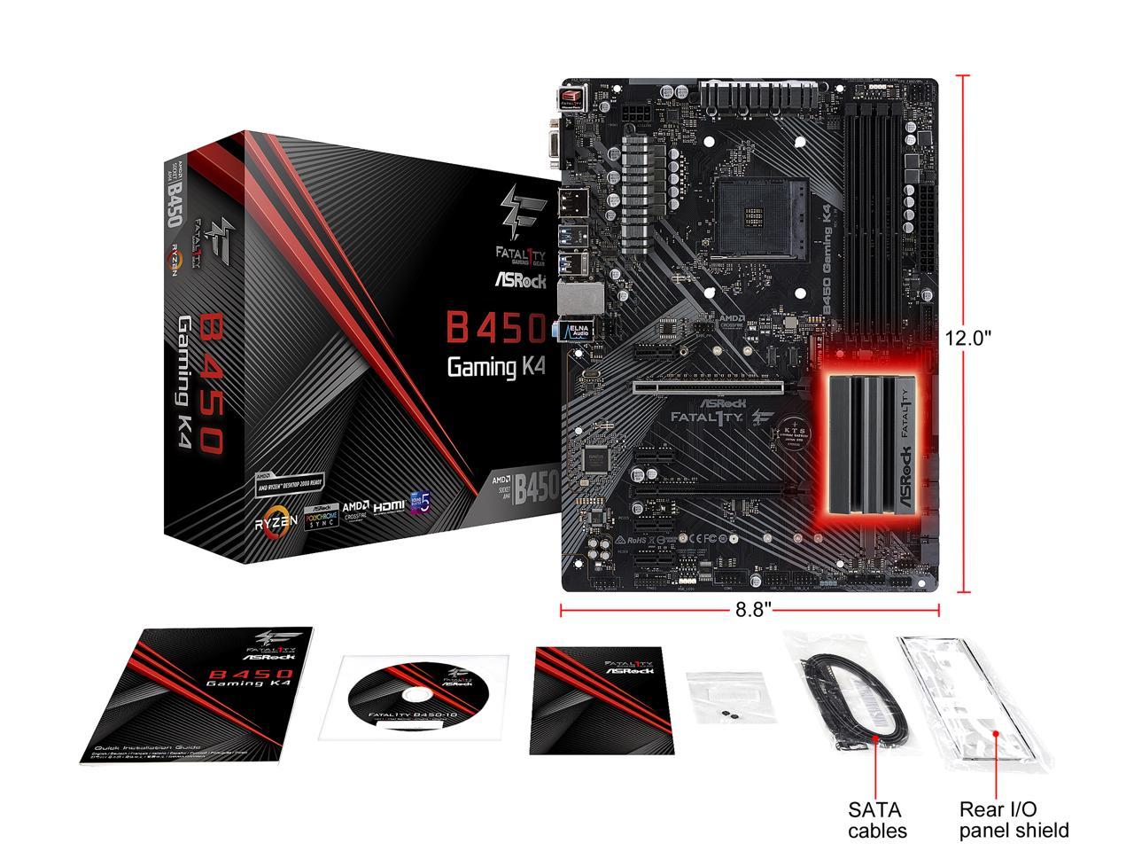 Asrock fatal1ty b450 gaming k4 не запускается