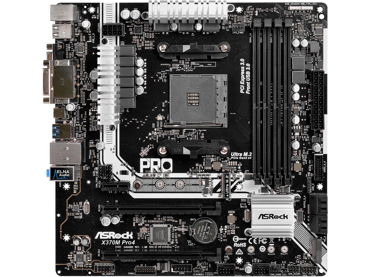 Asrock x370m pro4 обзор