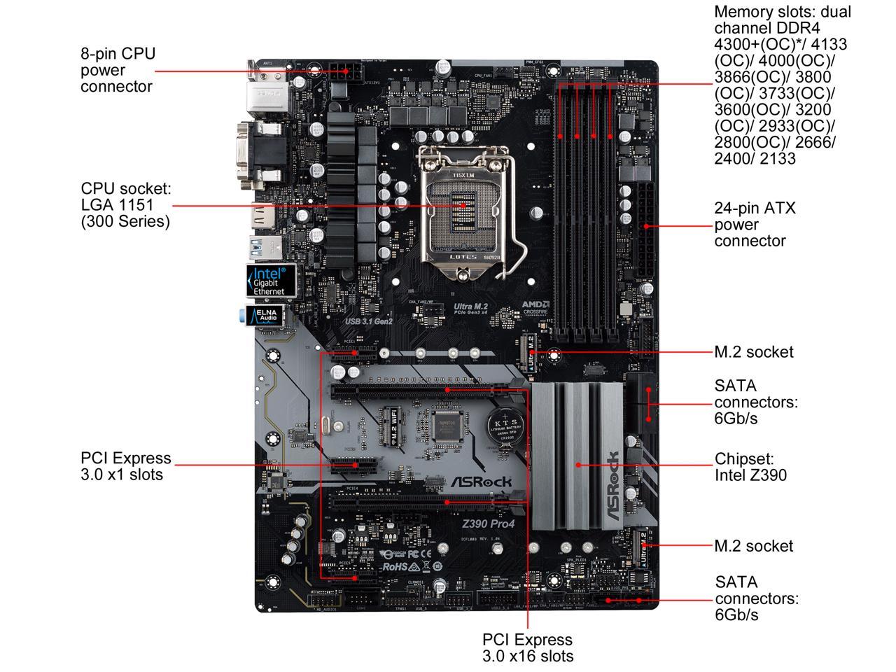 Asrock z390 pro4 обзор