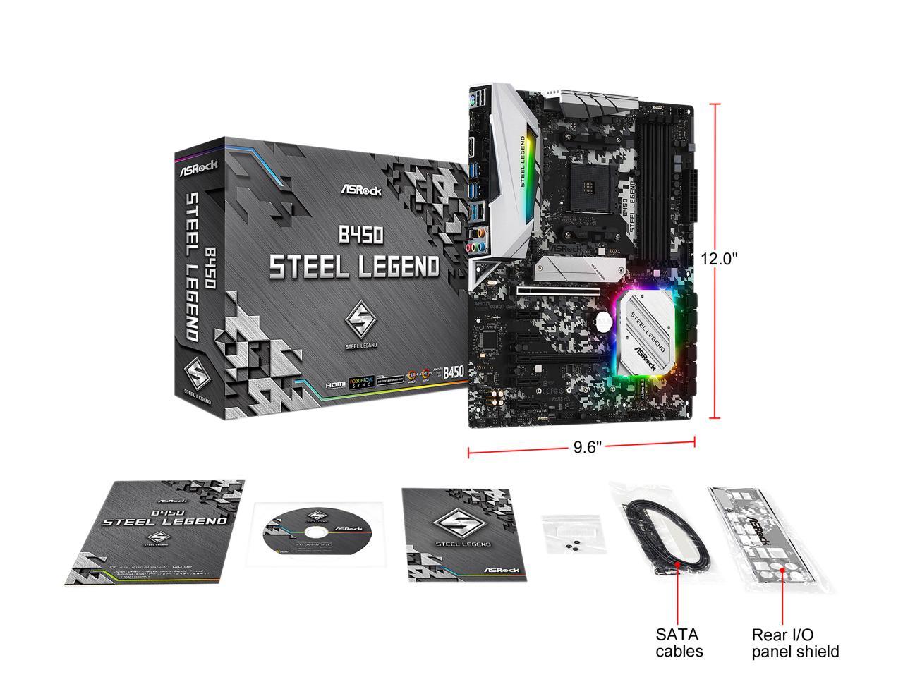 Asrock b450 steel legend настройка майнинга