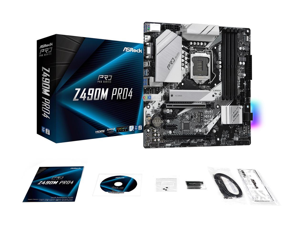 Asrock z490 pro4 совместимость процессоров