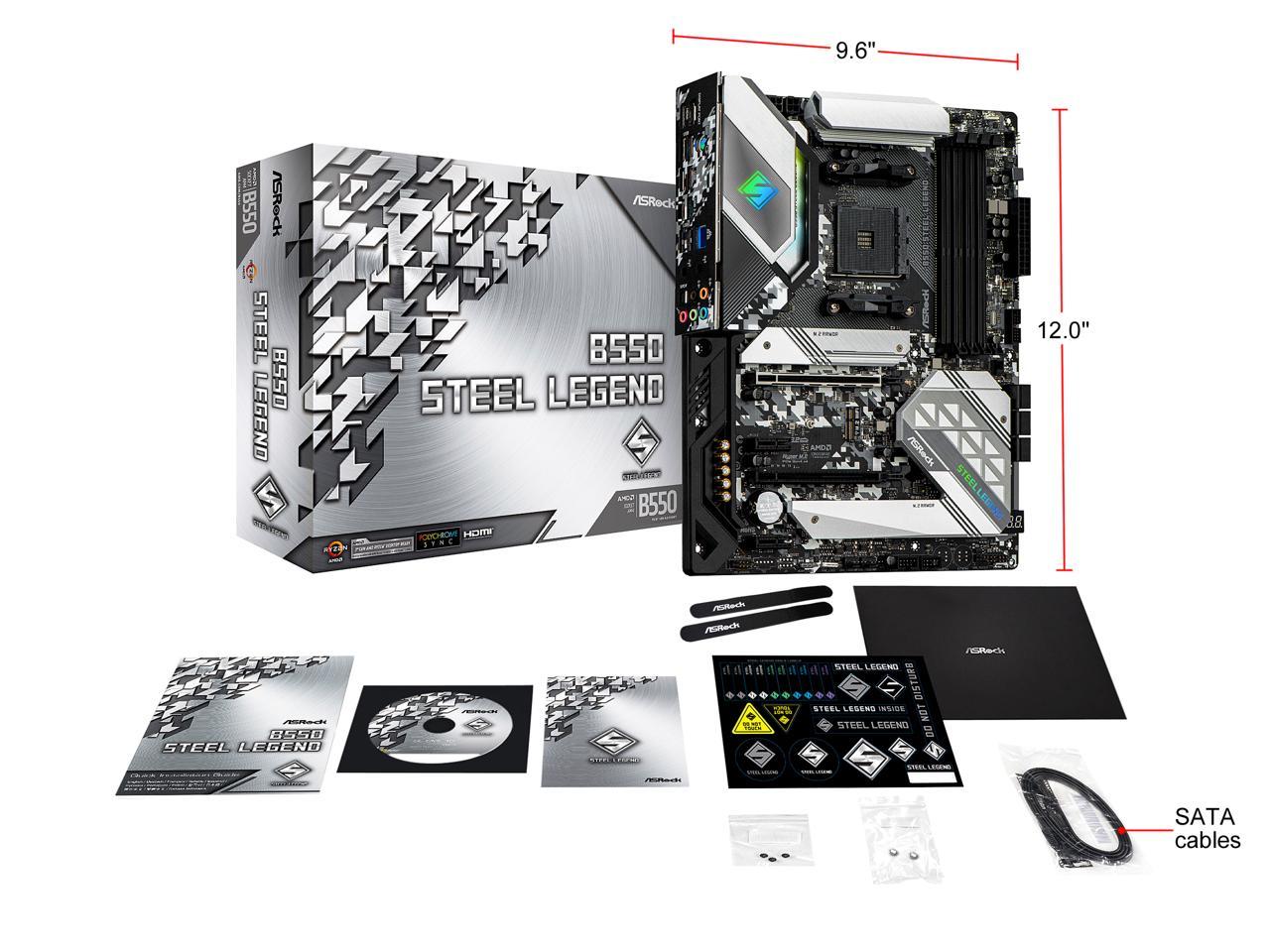 Asrock b550 steel legend подключение