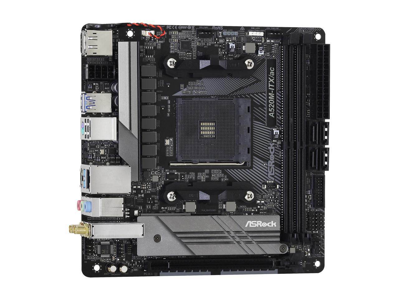 Asrock a520m itx ac обзор