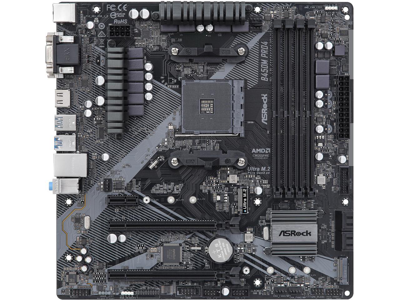 Asrock b450m pro4 f bios настройка