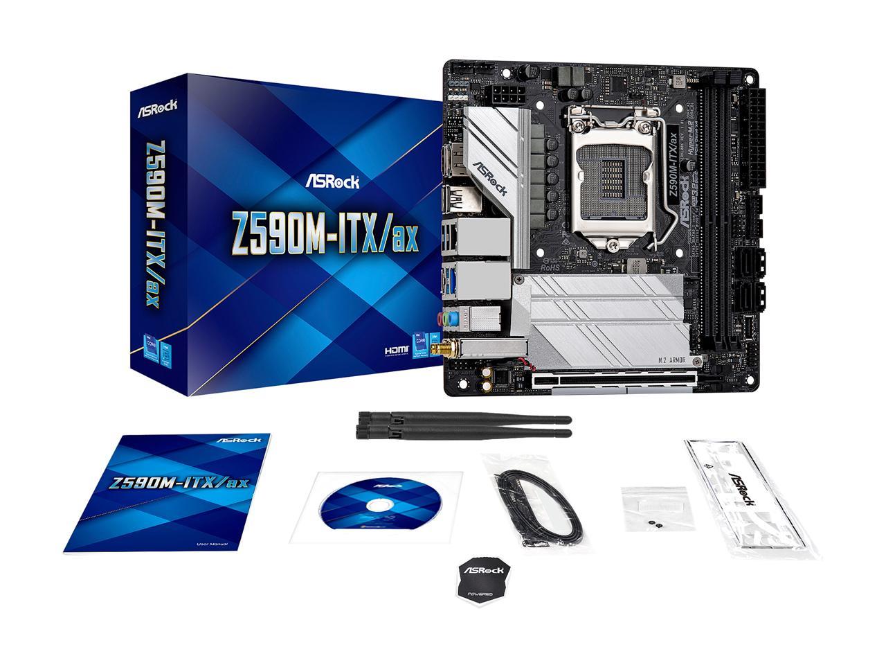 Asrock z590m itx ax обзор