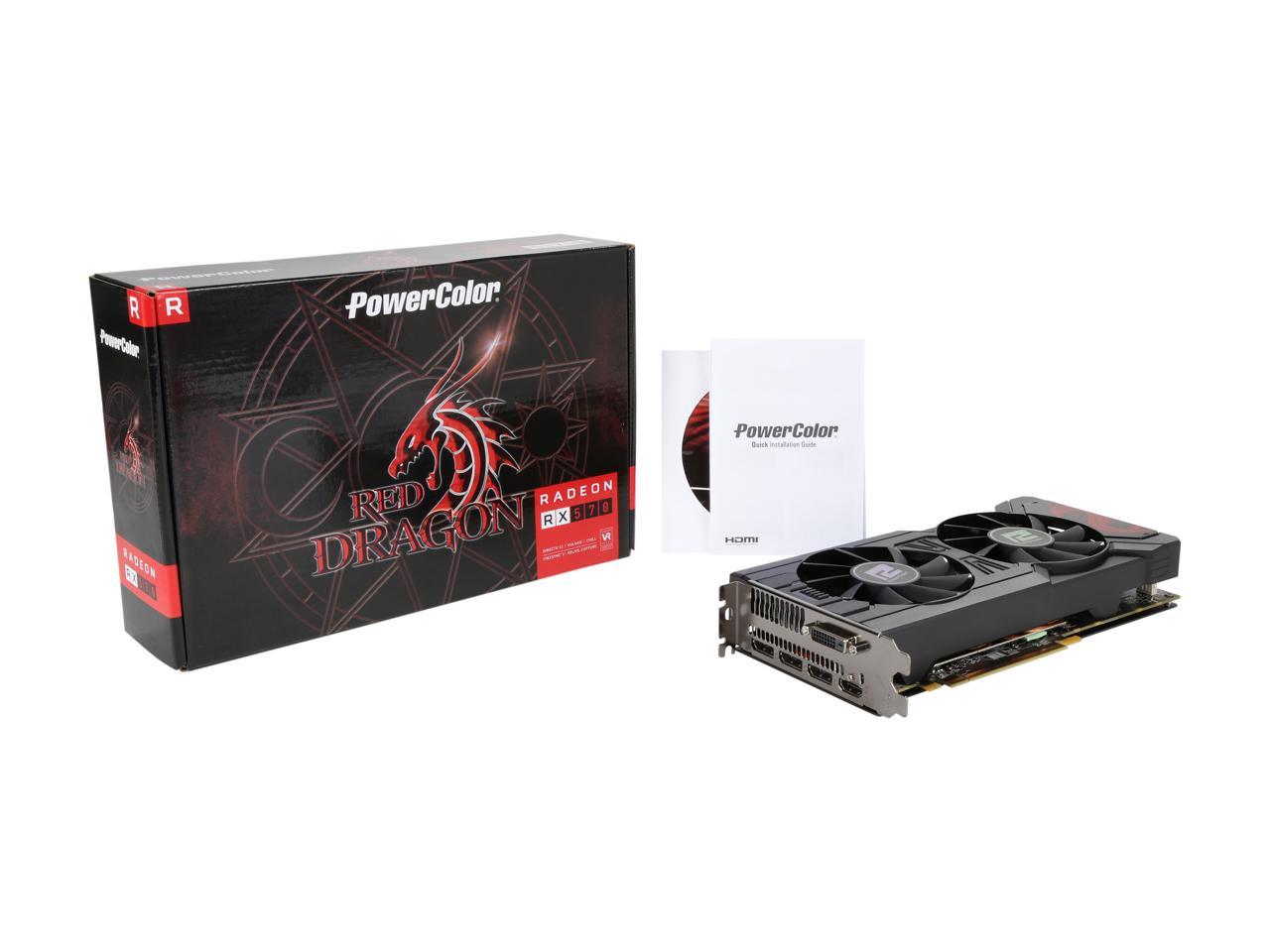 Powercolor rx 570 4gb red dragon разбор