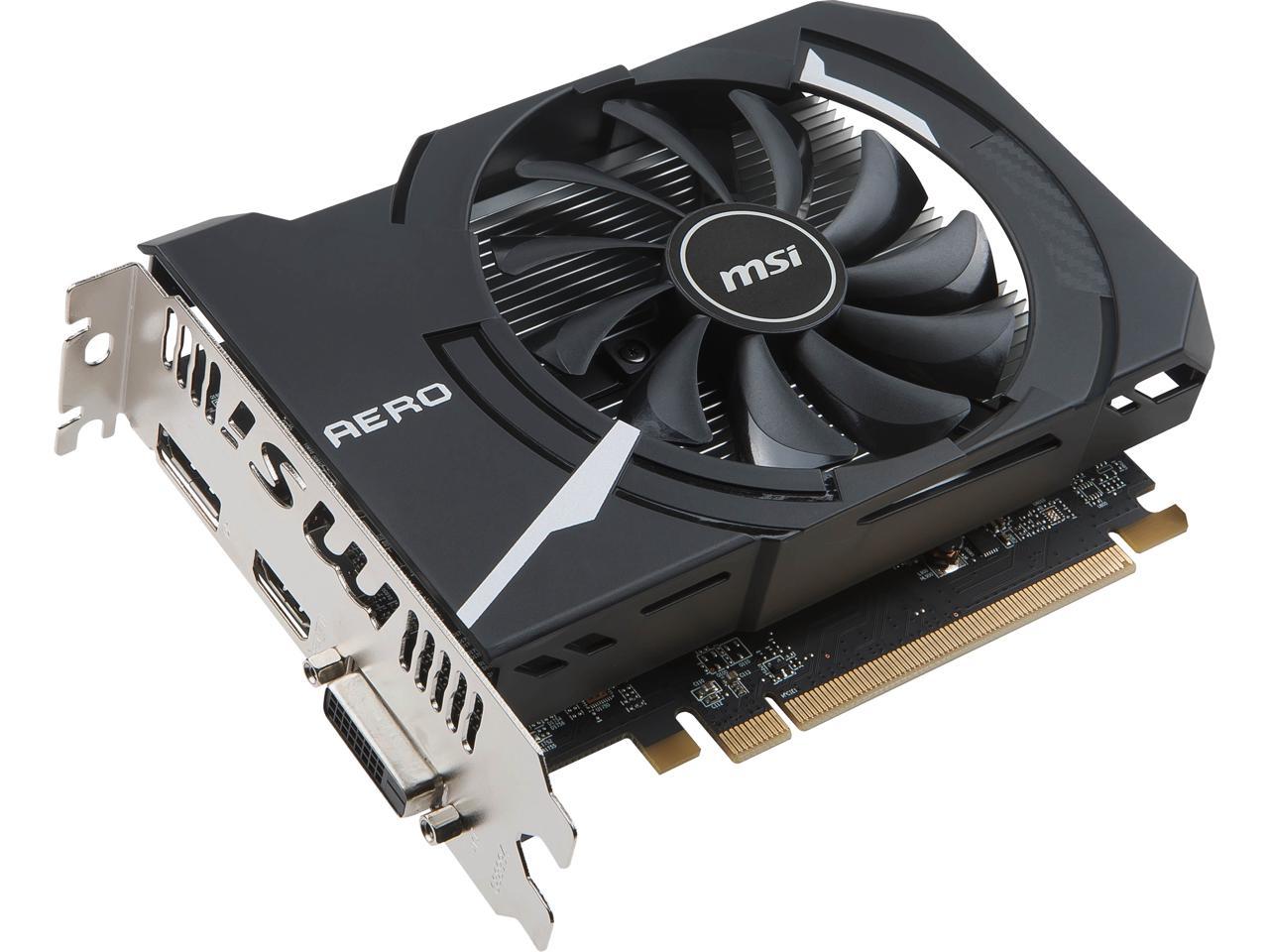 MSI Radeon RX 550 DirectX 12 RX 550 AERO ITX 4G OC 4GB 128-Bit GDDR5 ...