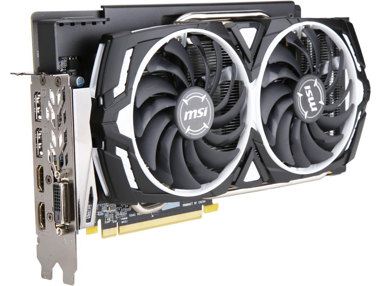 MSI Radeon RX 590 DirectX 12 RX 590 ARMOR 8G OC 8GB 256-Bit GDDR5 PCI ...