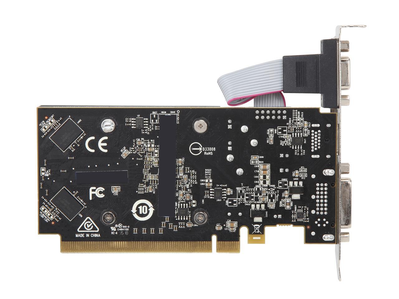 MSI Radeon R7 240 DirectX 11.2 R7 240 2GD3 64b LP 2GB 64-Bit DDR3 HDCP ...
