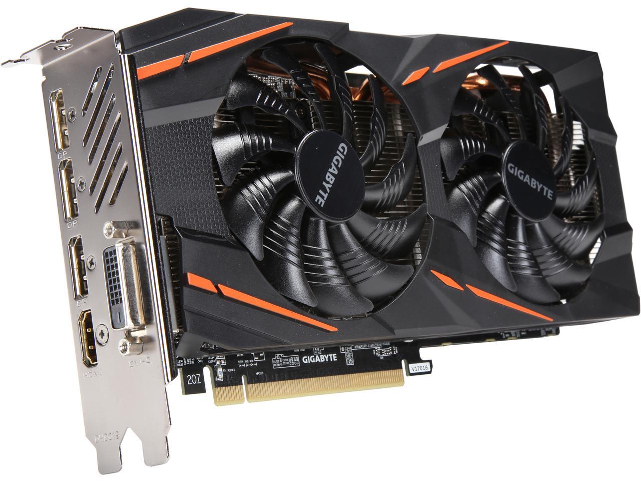 GIGABYTE Radeon RX 570 DirectX 12 GV-RX570GAMING-4GD 4GB 256-Bit GDDR5 ...