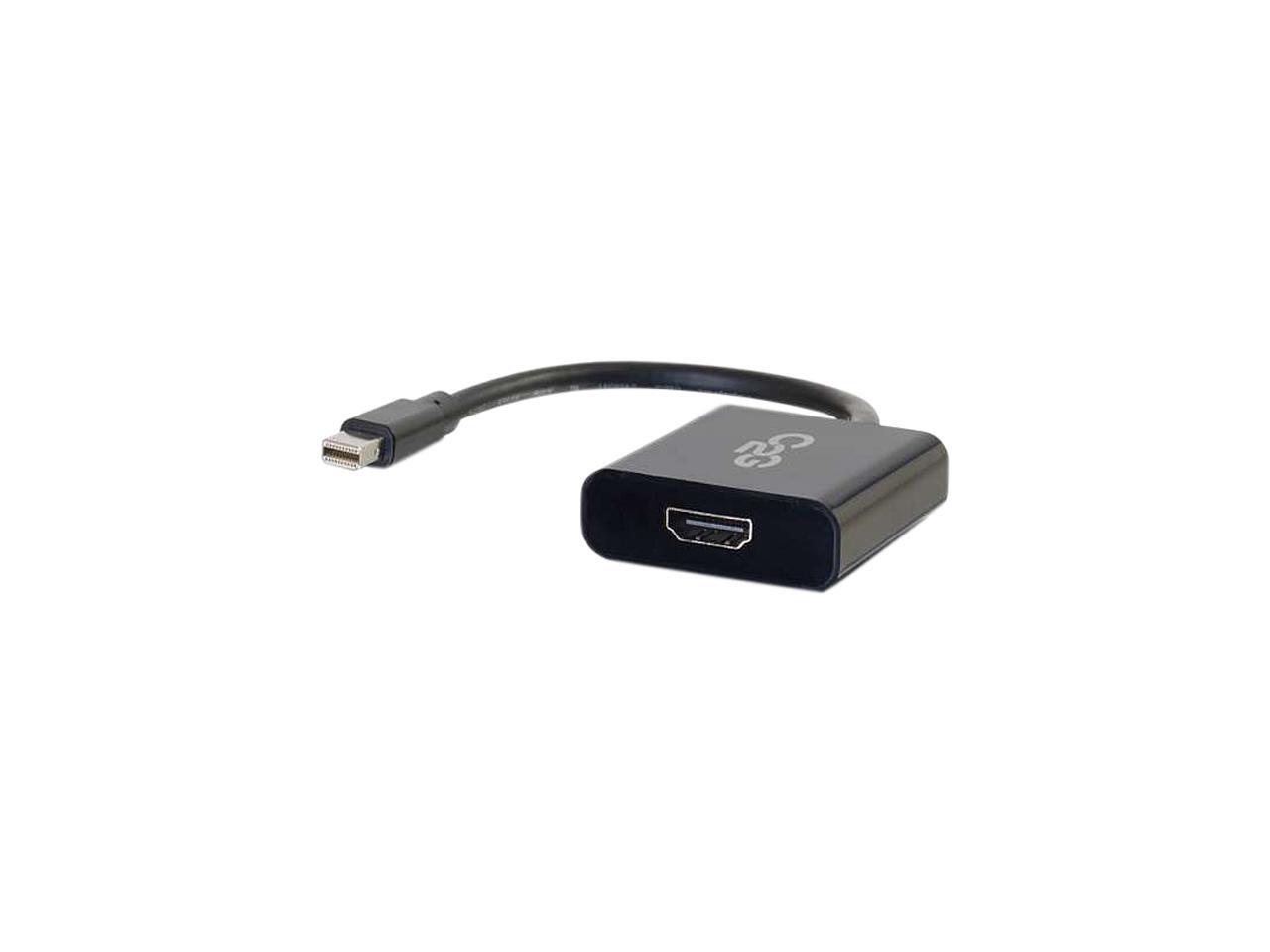 Black 8 Inches C2G 54307 4K Mini Displayport to 4K UHD HDMI Active Adapter Converter