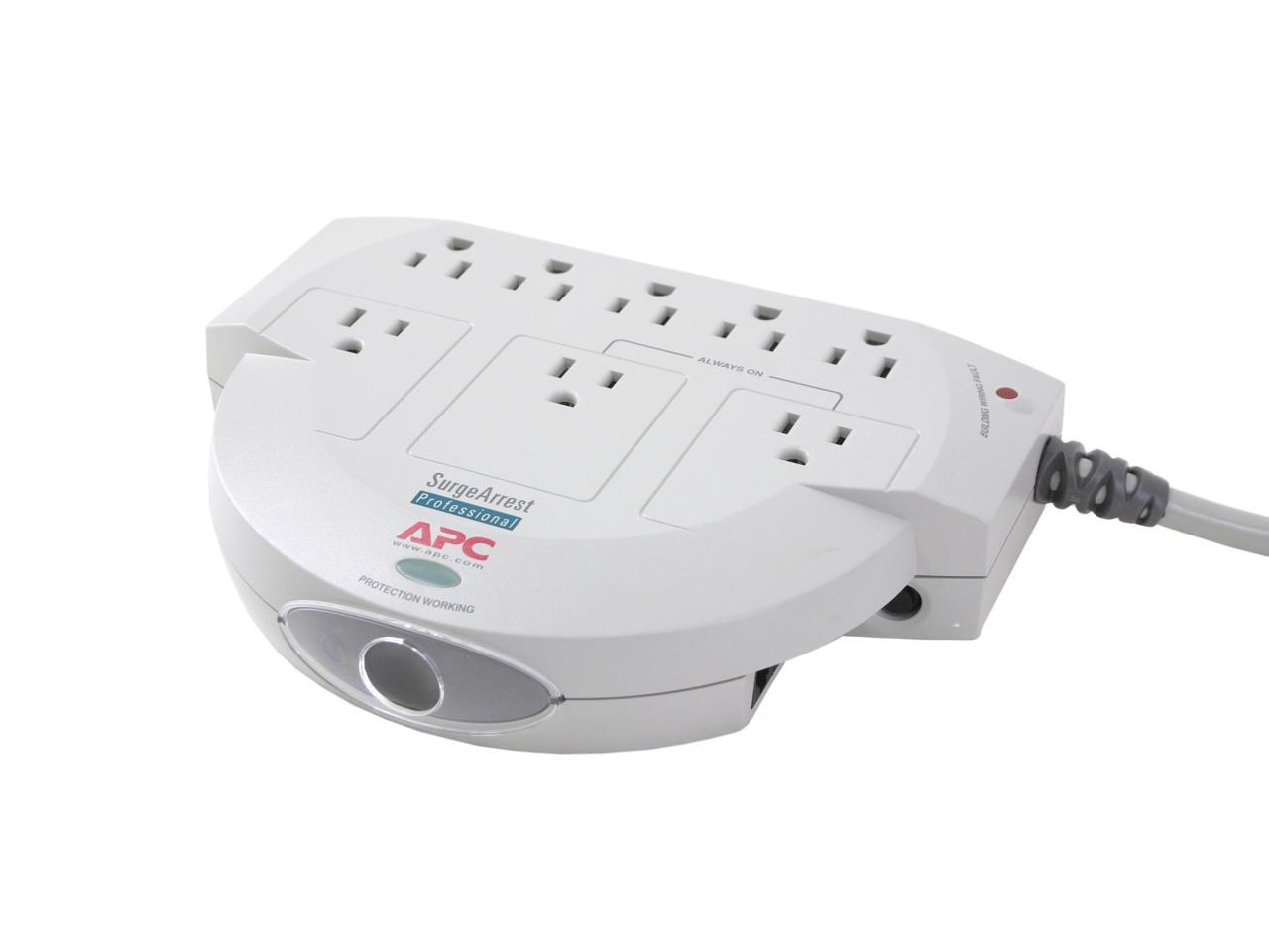 APC PRO8T2 6' 8 Outlets 1120 joule Professional SurgeArrest