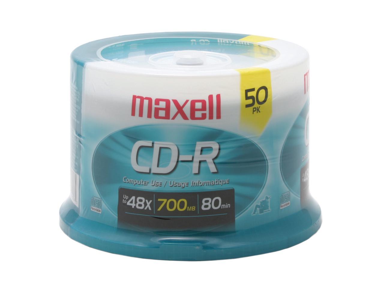 maxell 700MB 48X CD-R 50 Packs Disc Model 648250 | eBay