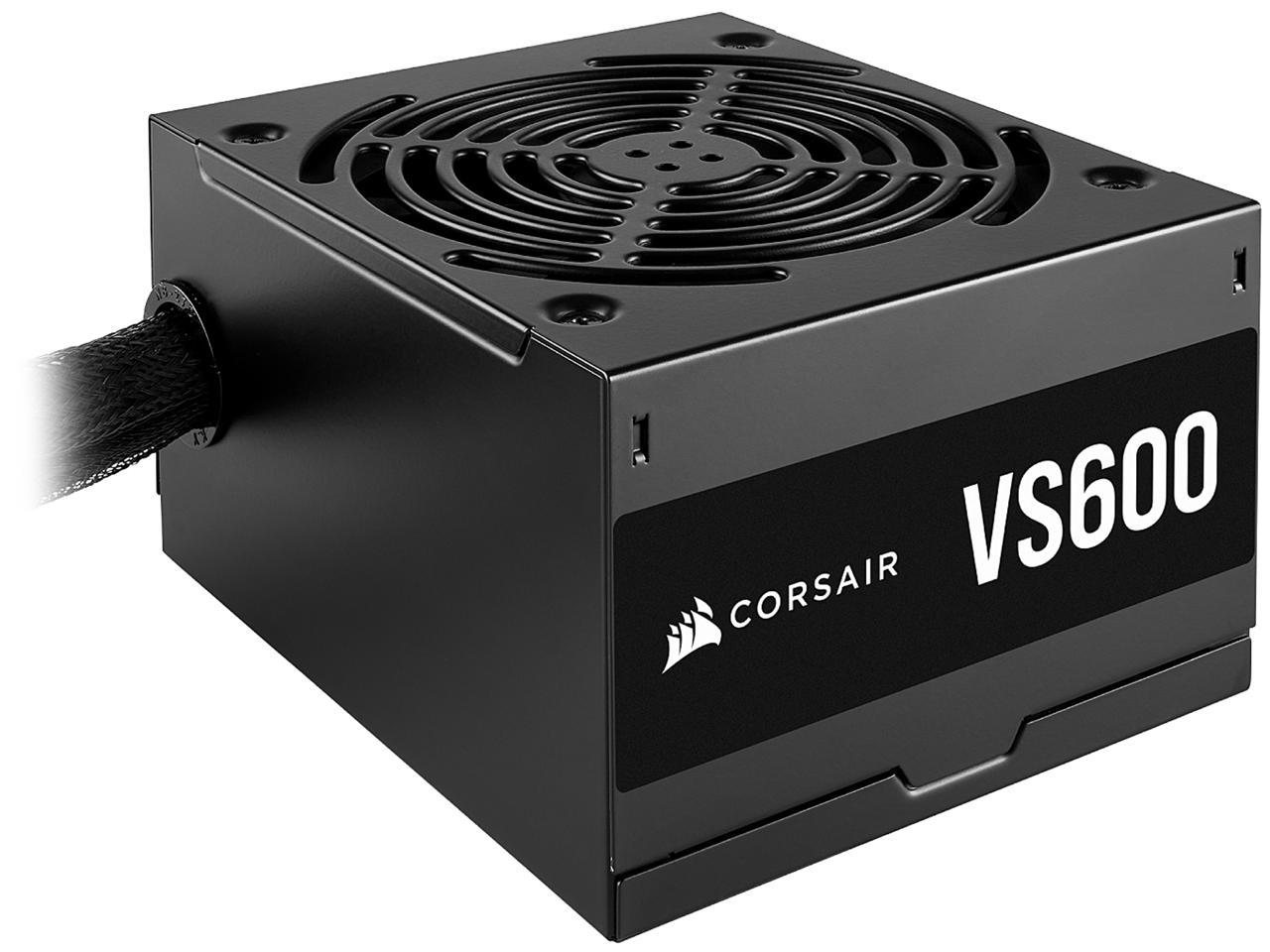 CORSAIR VS Series VS600 600W 80 PLUS Certified Non-Modular ATX Power