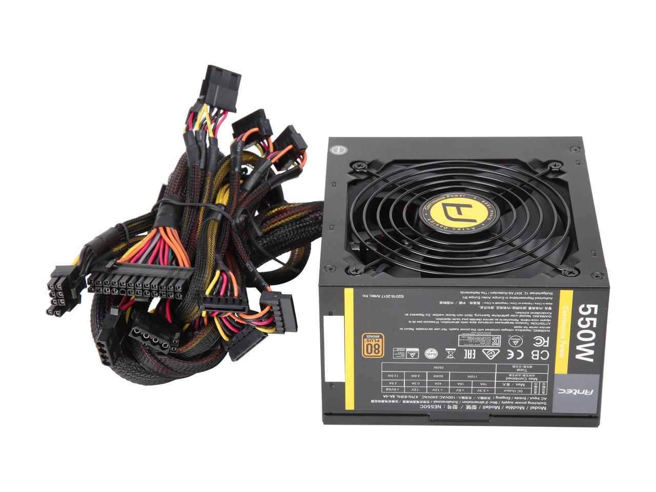 Antec NeoECO 650C NE650C 650W ATX12V 80 PLUS BRONZE Certified Non-Modular Active