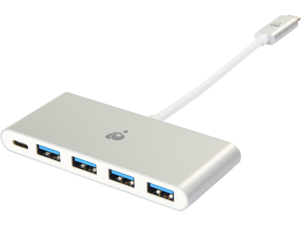 Концентратор IOGEAR GUH3C4PD USB-C на 4 порта USB-A с сквозной подачей питания