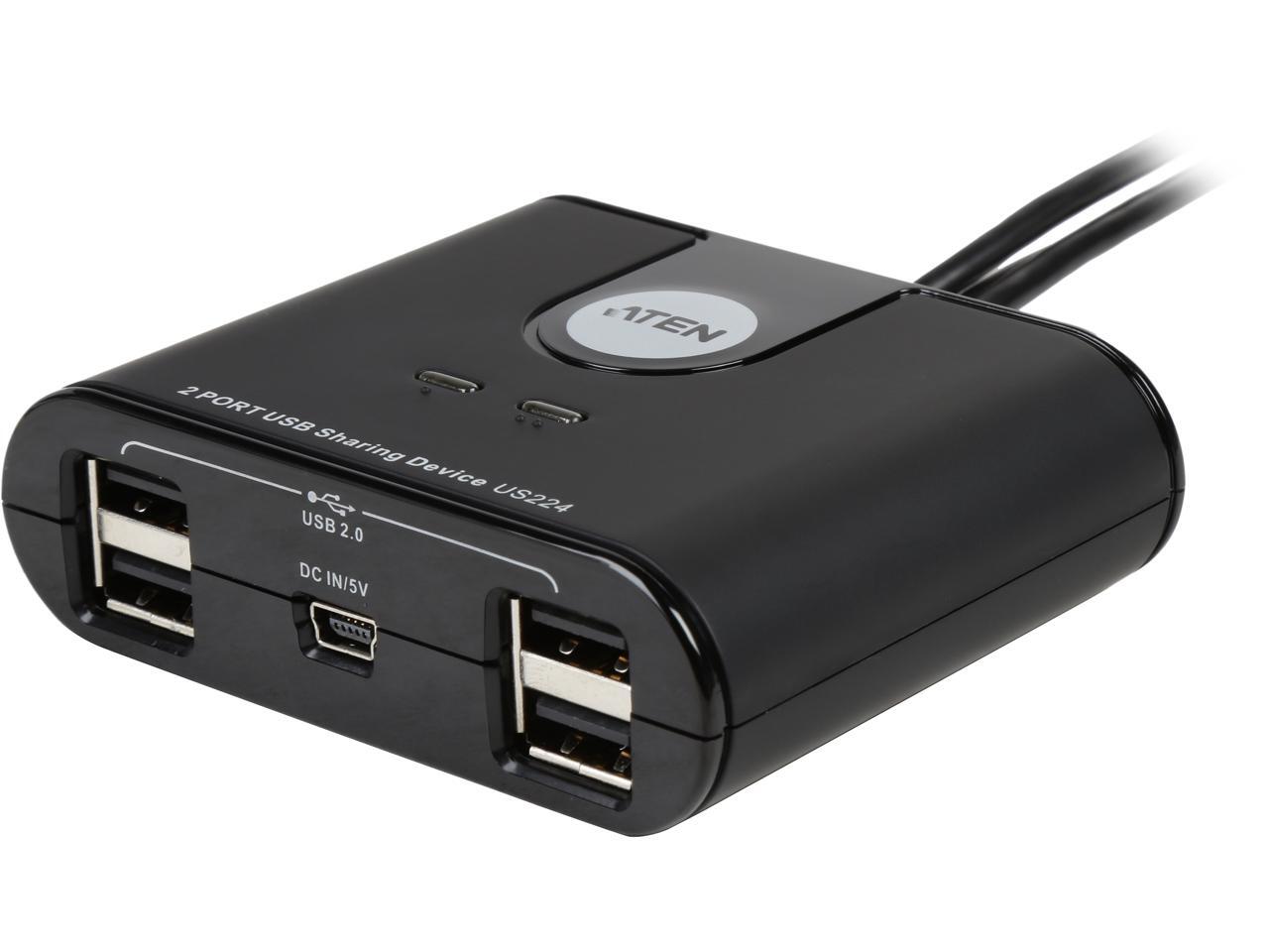 ATEN US224 2-Port USB Peripheral Sharing Device | eBay