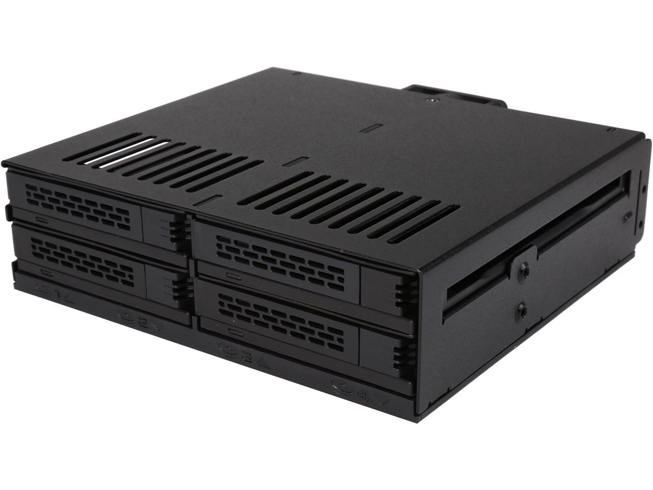 ICY DOCK 4 X 2.5 SSD To 5.25 Drive Bay Hot Swap Backplane Cage Mobile ...