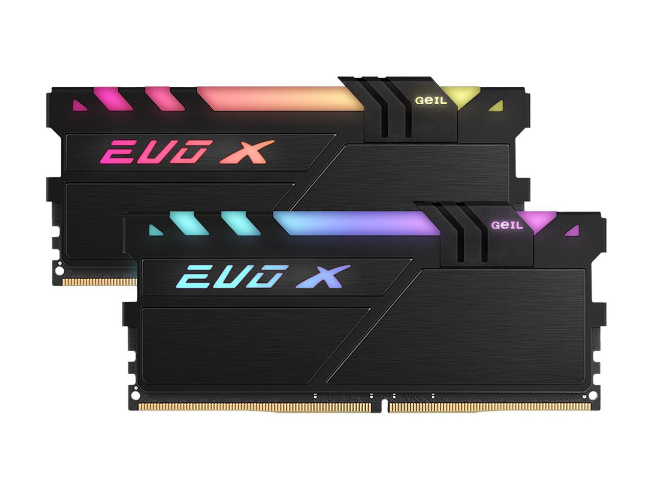 Оперативная память geil evo x ii 16gb ddr4 pc4 25600 gexsb416gb3200c16asc обзор