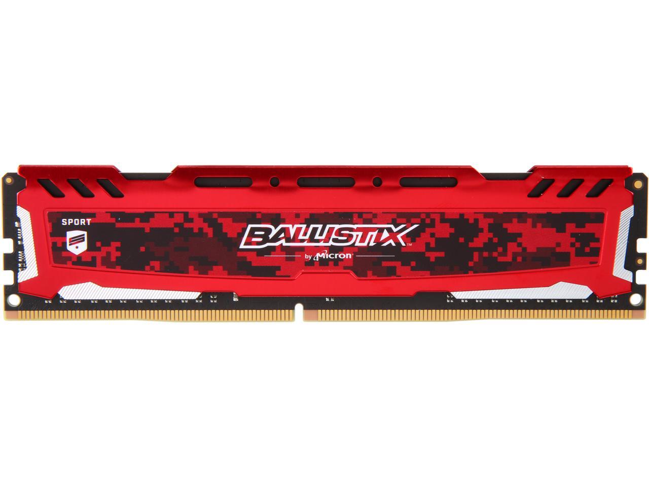 Desktop Memory PC4 25600 Ballistix Sport LT 16GB 288-Pin DDR4 SDRAM DDR4 3200